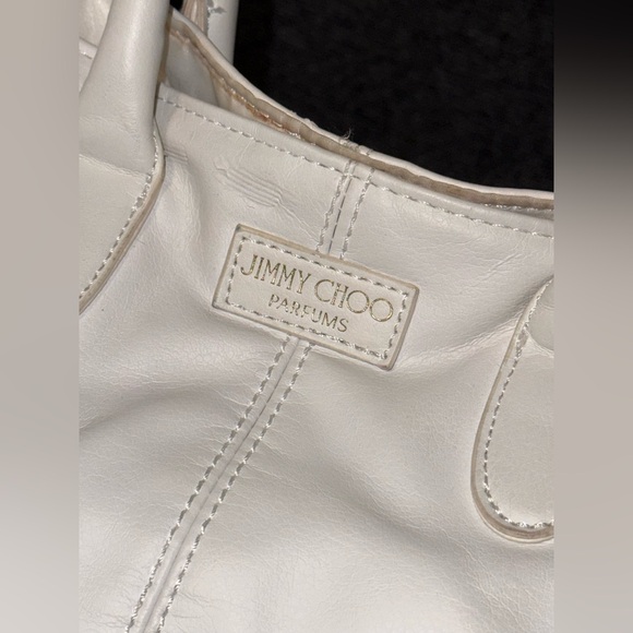 Jimmy Choo Parfums Tote bag in White and Tan - Picture 2 of 14